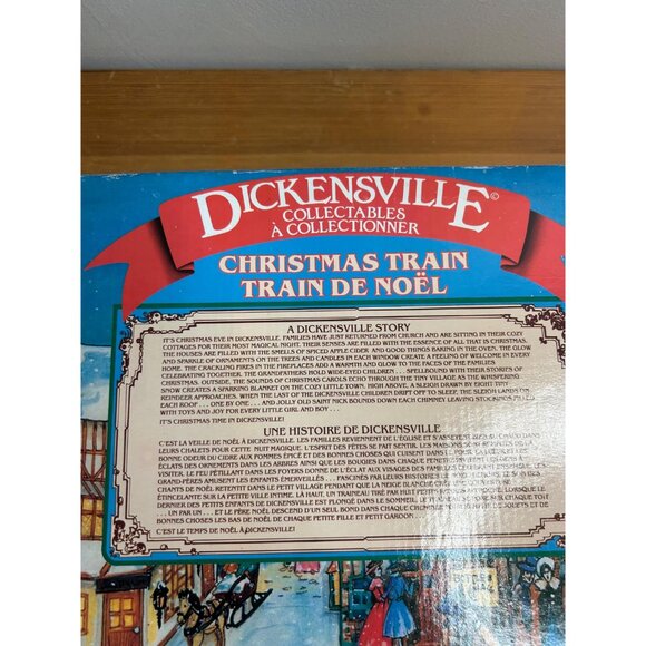 1990s vintage new bright dickensville collectable Christmas train UNTESTED - Picture 9 of 9